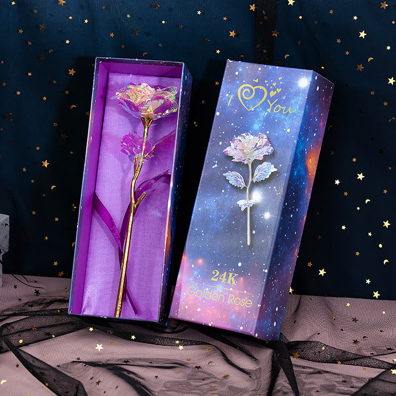 Luminous Color Gold Rose Gifts