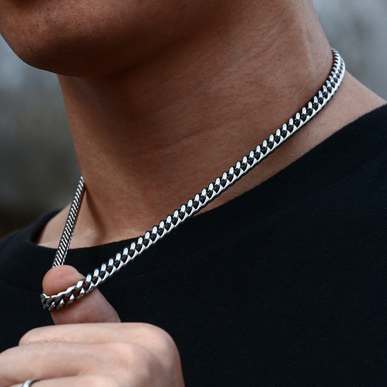 Titanium Steel Cuban Necklace