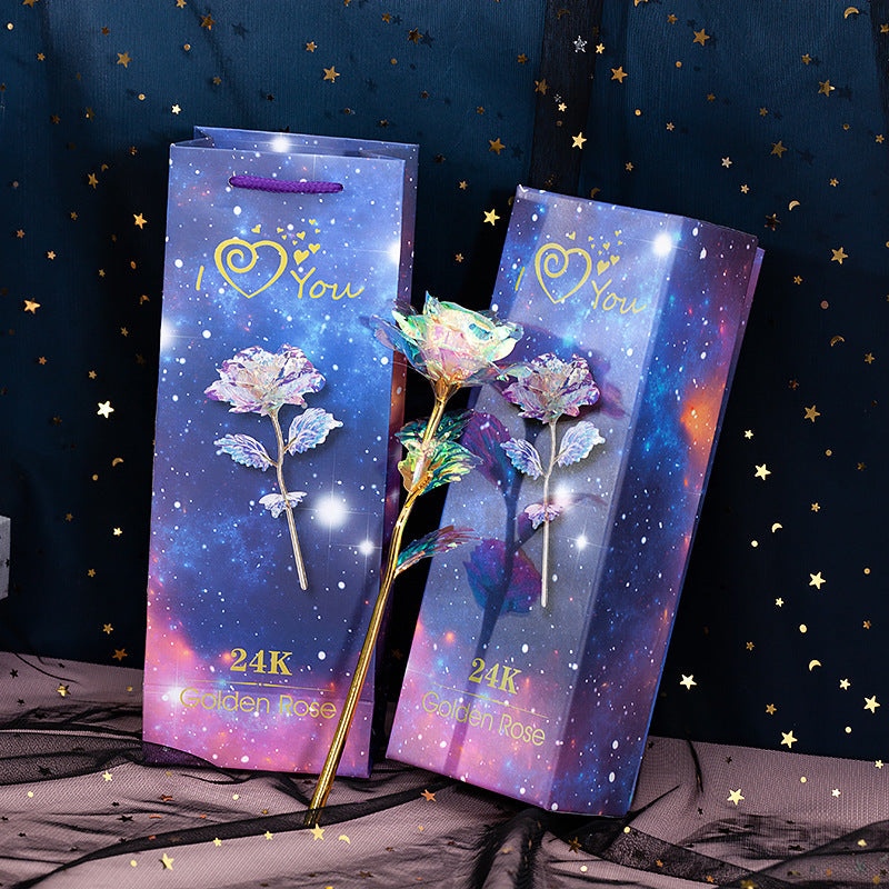 Luminous Color Gold Rose Gifts