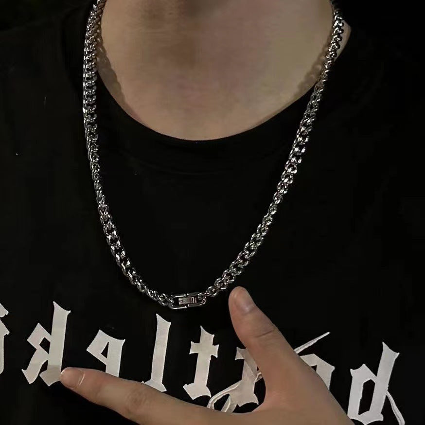 Titanium Steel Cuban Necklace