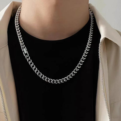 Titanium Steel Cuban Necklace